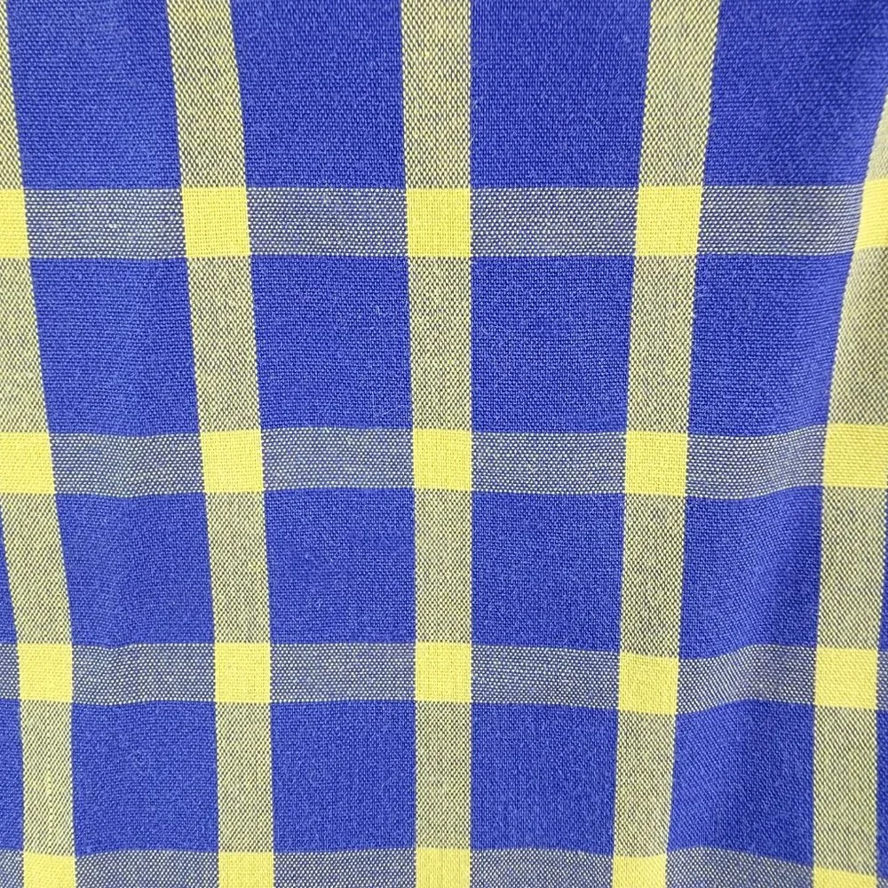 J.Crew Men’s Shirt XL Long Sleeve Blue Yellow Check‎ Button Down Woven 34637